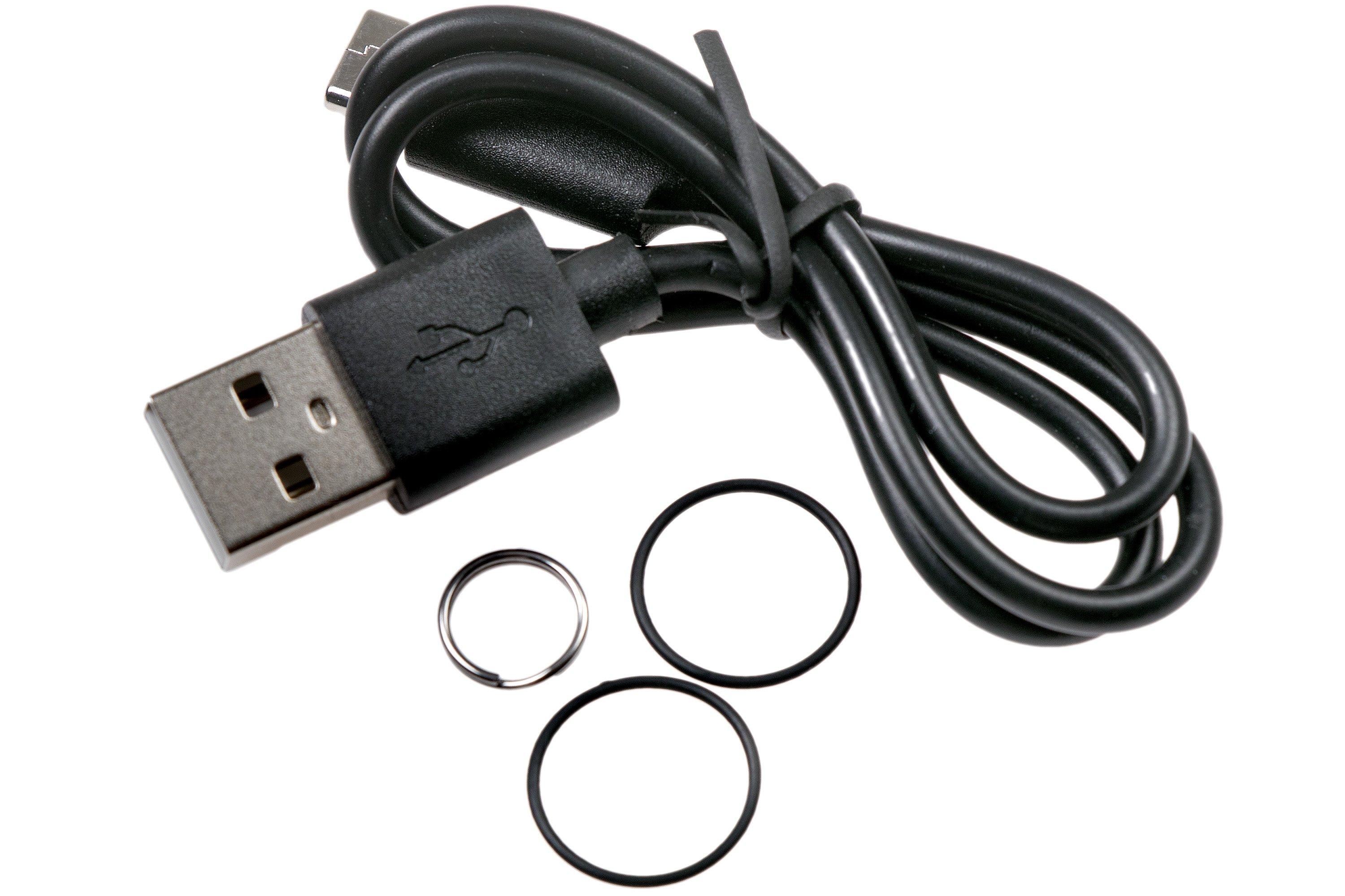 fenix E09R Oplaadbare Mini Zaklamp, Zwart