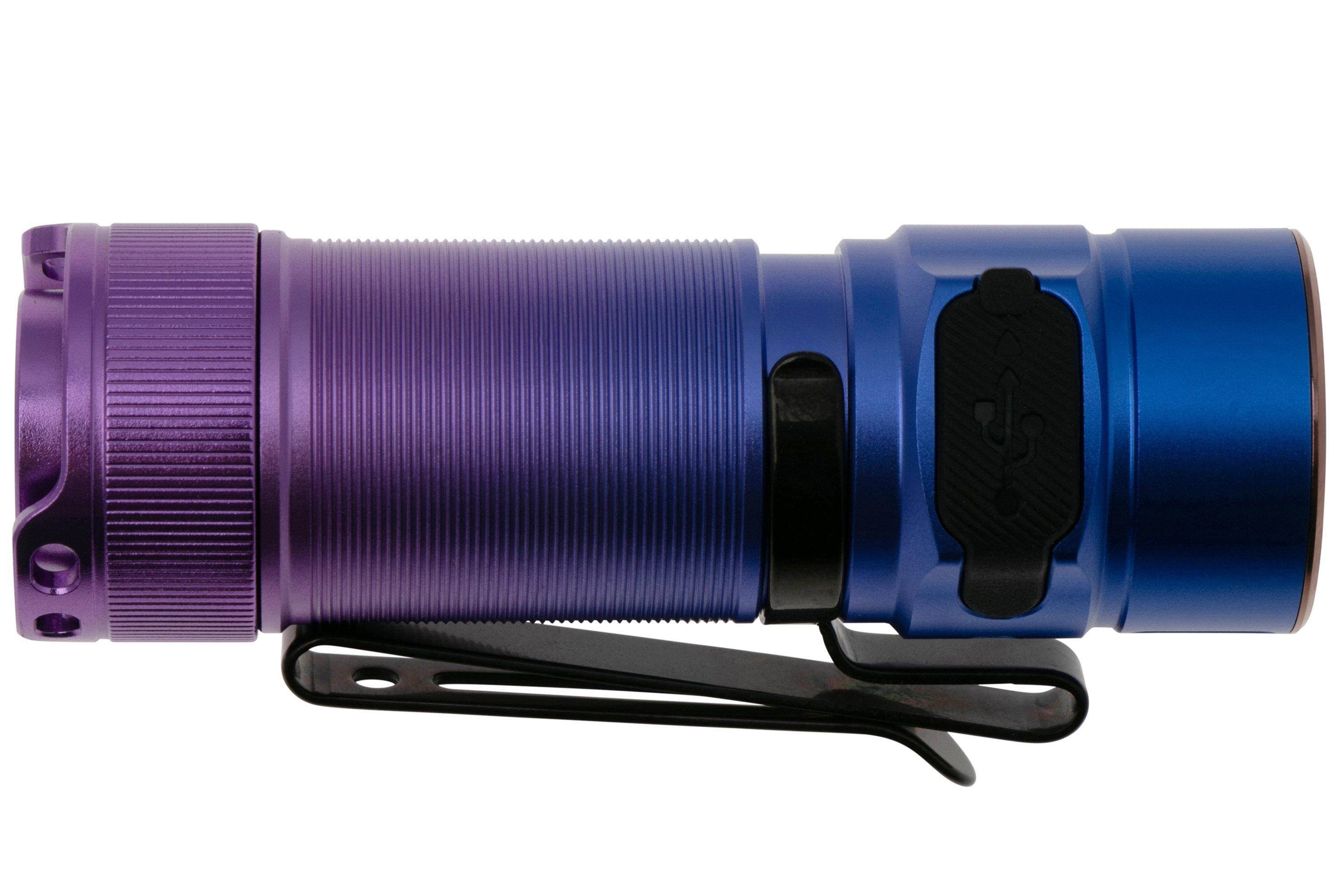 Fenix E05R Wiederaufladbare Schlüsselanhänger-Taschenlampe – 400 Lumen, USB-C, Wasserdicht, Braun