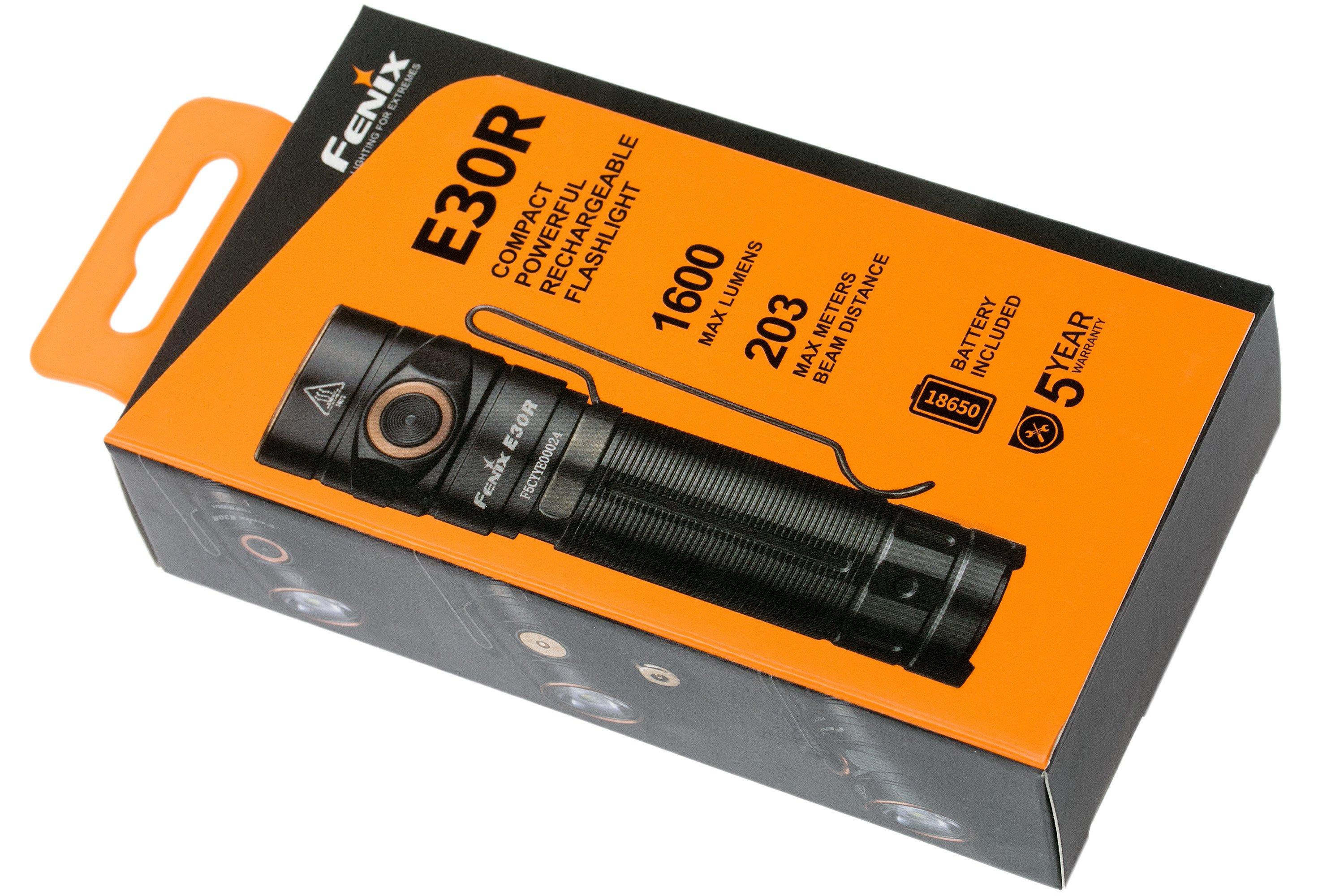 Fenix E30R 1600 Lumens Rechargeable Flashlight Battery Included #E30R