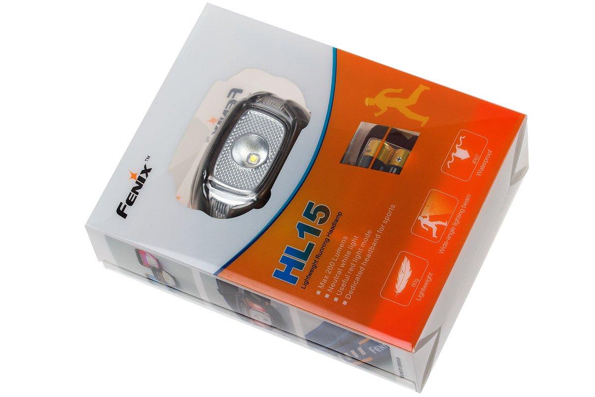 Waterproof Fenix HL15 Lightweight Running Headlamp IP67 Max 200 lumens 