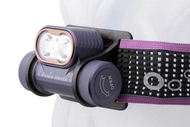 Afbeelding voor Fenix HM55R oplaadbare hoofdlamp, 1200 lumen, Dark Purple
