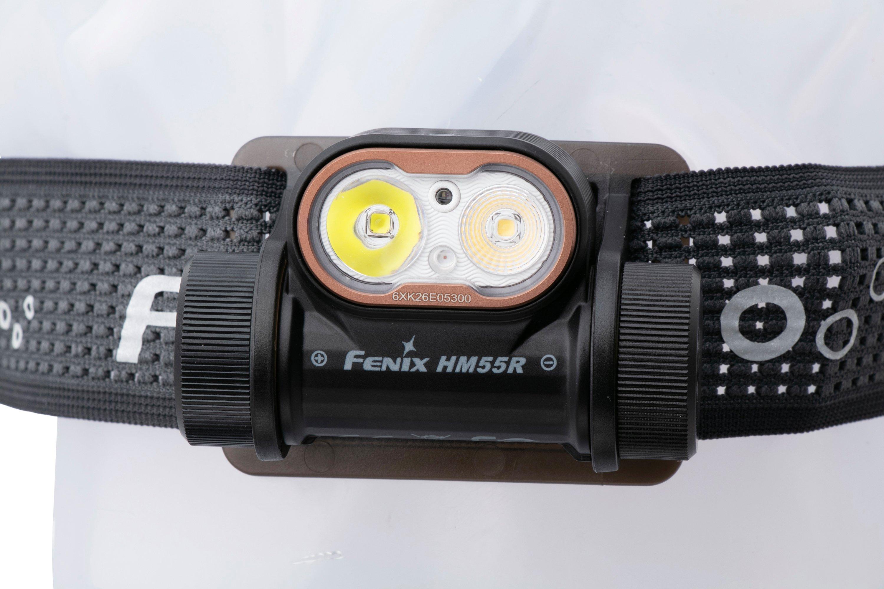 Lampe Frontale Fenix HM55R Rechargeable - 1200 Lumens, Portée 175 M, 141h Autonomie, IP68, Double Faisceau Et Lumière Rouge - 2