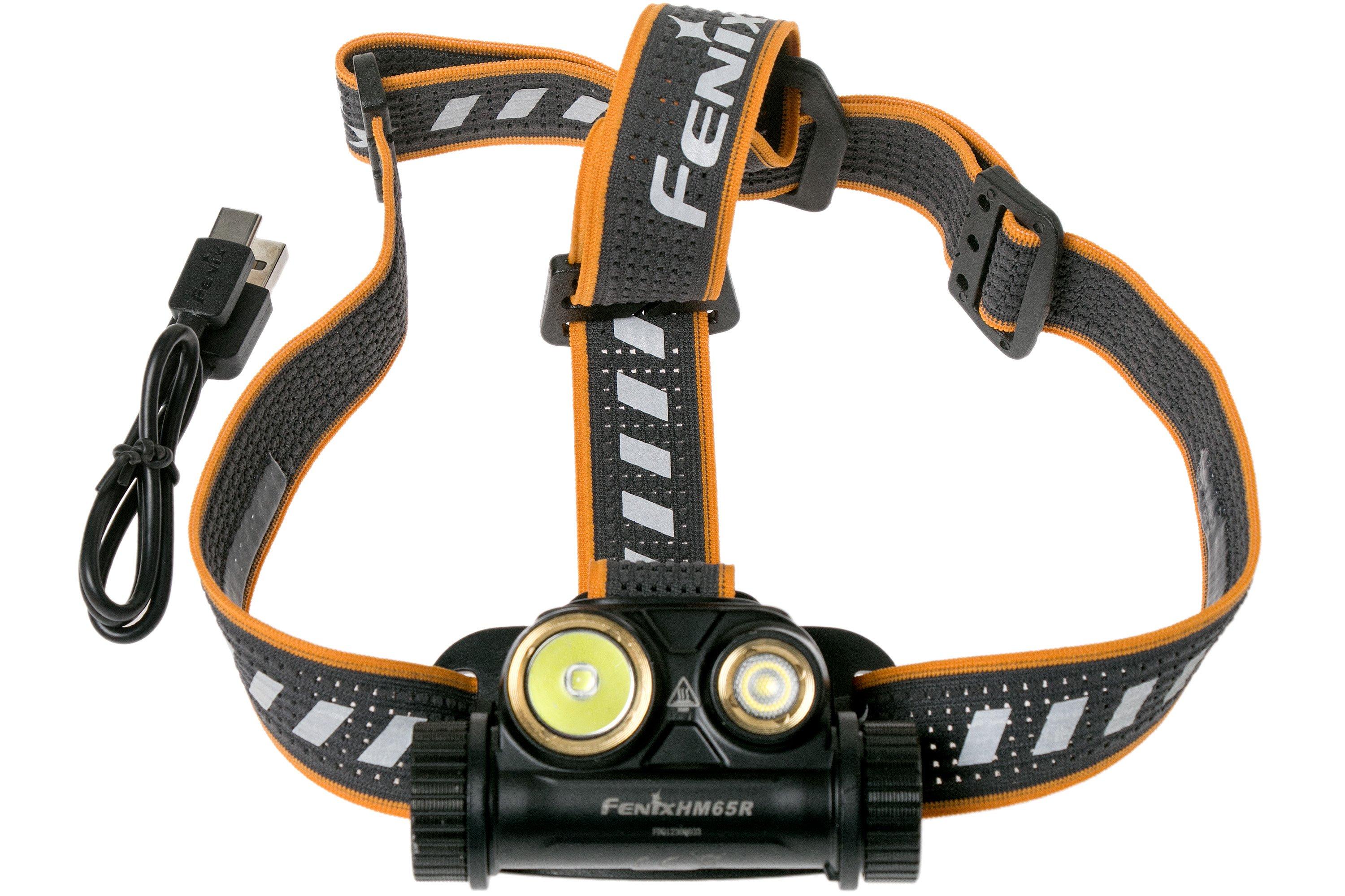 Fenix HM65R-T V2.0 – Frontale LED 1600 Lumen – Ricaricabile USB-C – Grigia