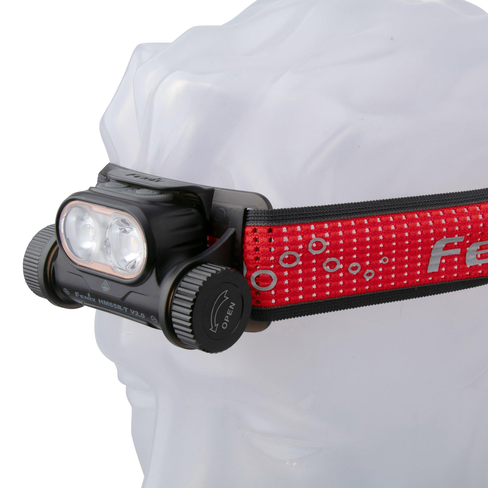 Fenix HM65R T V2 0 Black Oplaadbare Hoofdlamp 1600 Lumen Voordelig Kopen Bij Knivesandtools Nl