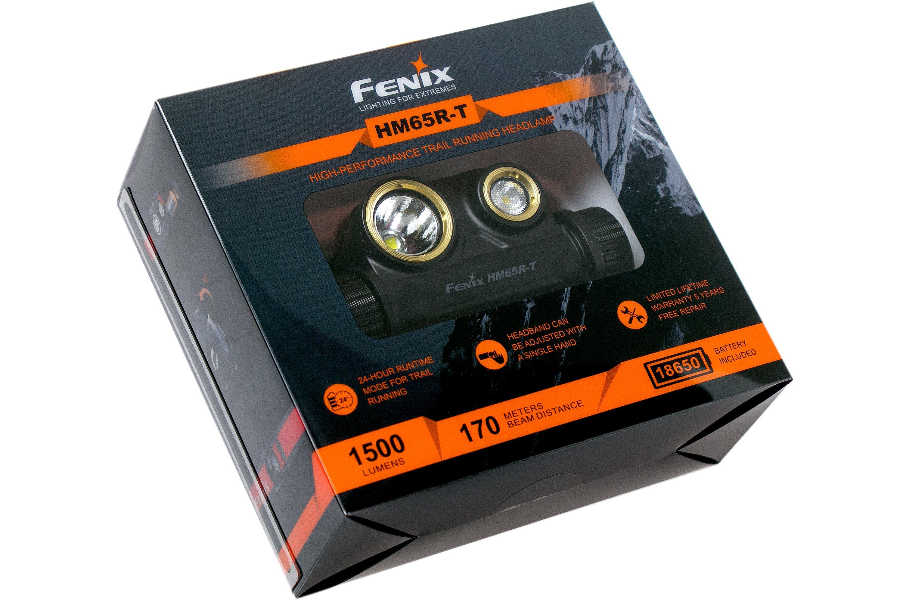 Lampe frontale Fenix HM65R-T, lampe frontale LED rechargeable avec