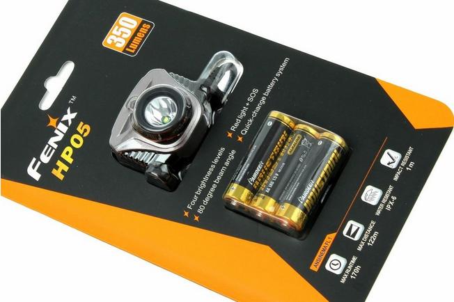 Image for Fenix HP05 LED head lamp, anthracite grey