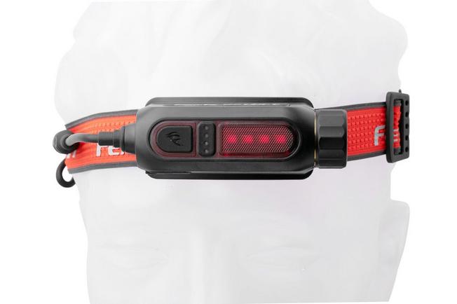 Image for Fenix HP12R-T rechargeable head torch, 1300 lumens, red
