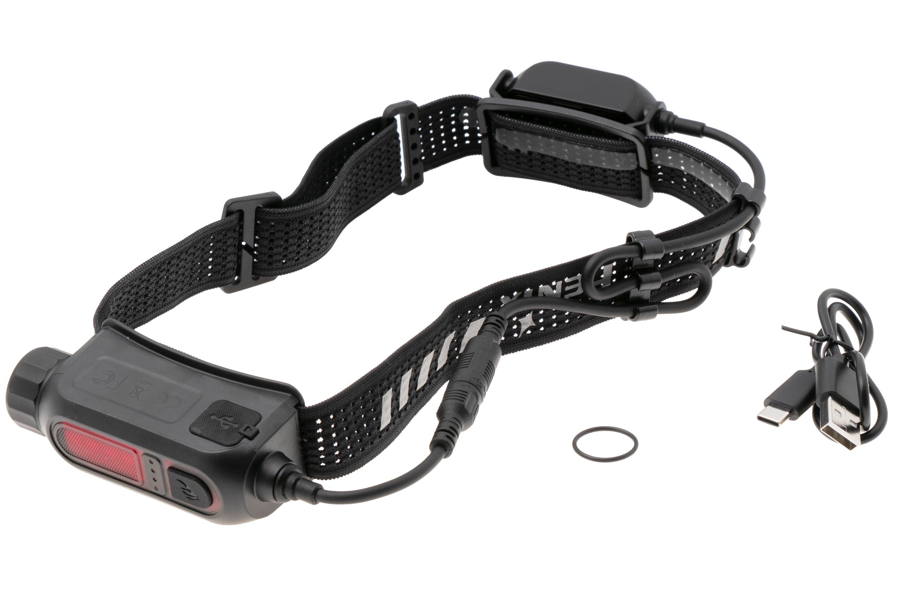 Fenix HP12R-T Stirnlampe - 1300 Lumen, Wiederaufladbar - Ideal Für Läufer Mit Rotem Warnlicht