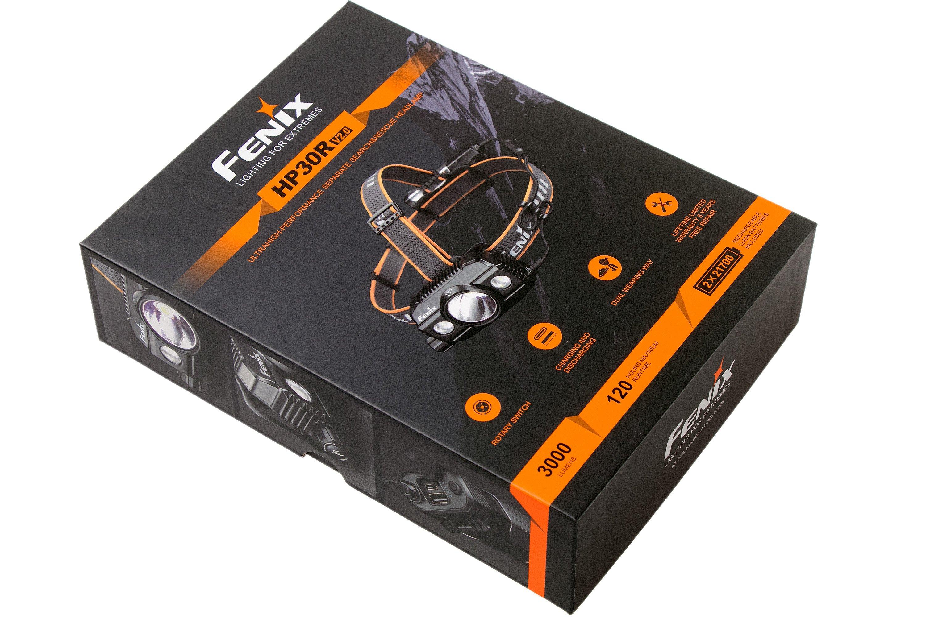 Fenix HP30R V2.0 - Lampe frontale professionnelle 3000 lumens