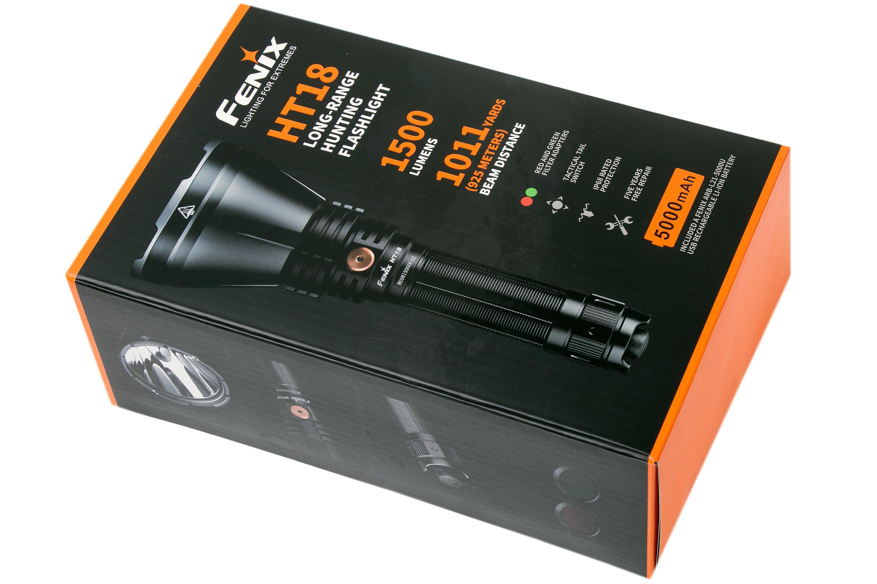 Lampe Torche Fenix HT18R - 2800 Lumens - rechargeable longue portée pour la  chasse