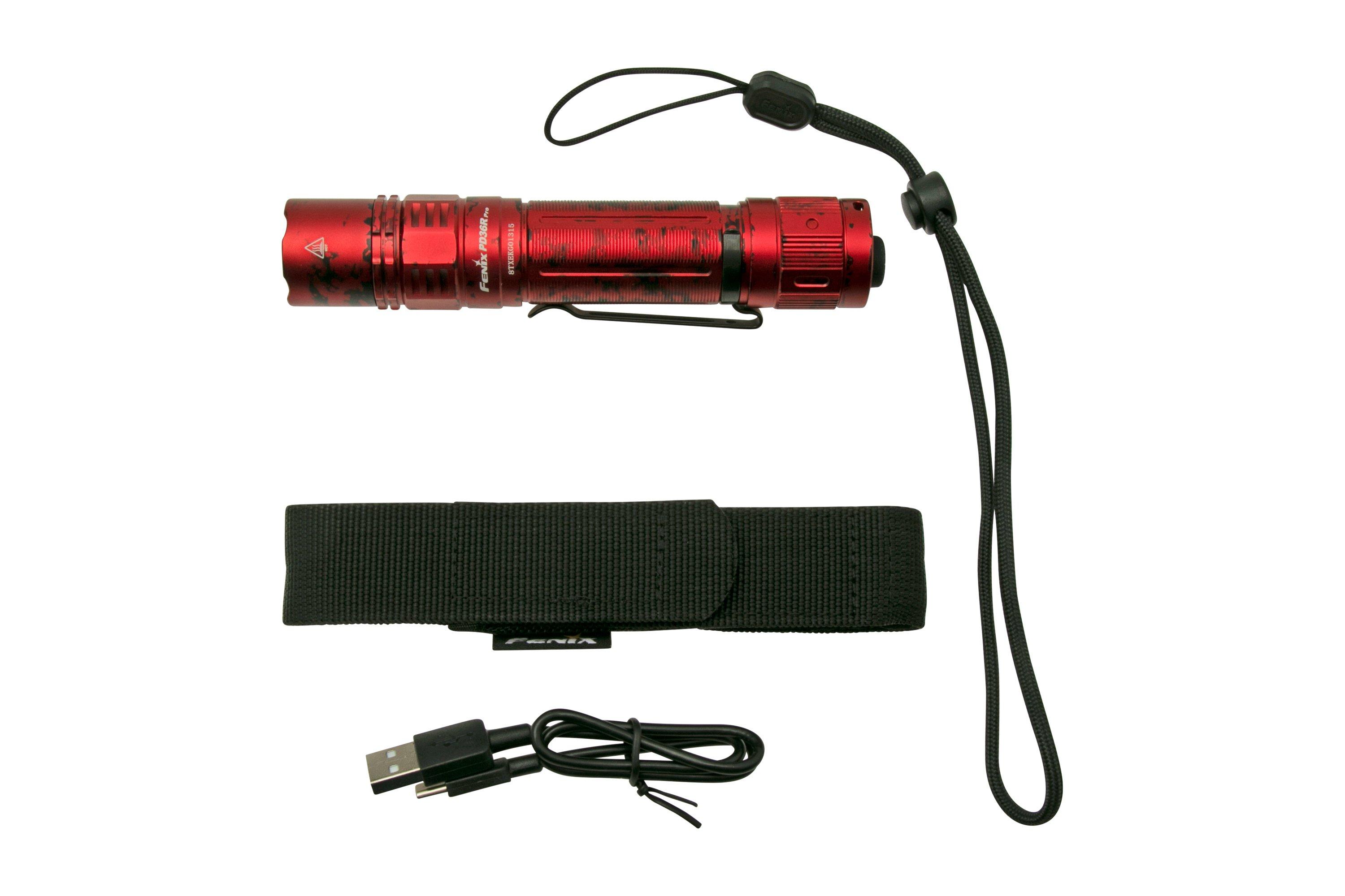 Fenix PD36R rechargeable USB Type C - Lampe de poche tactique 1600 lumens