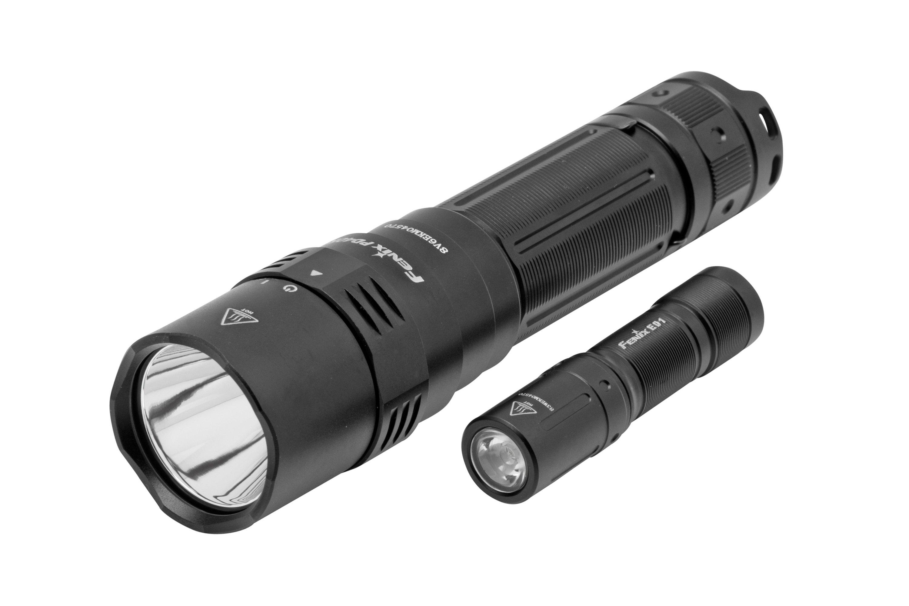 Fenix PD40R V2.0 & E01 V2.0 LED Flashlight, zaklamp set Voordelig