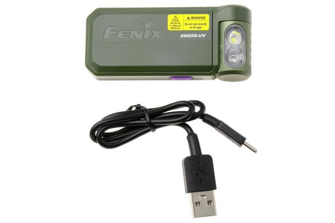 Afbeelding voor Fenix SW05R-UV-SG Clip-on zaklamp, 150 lumen