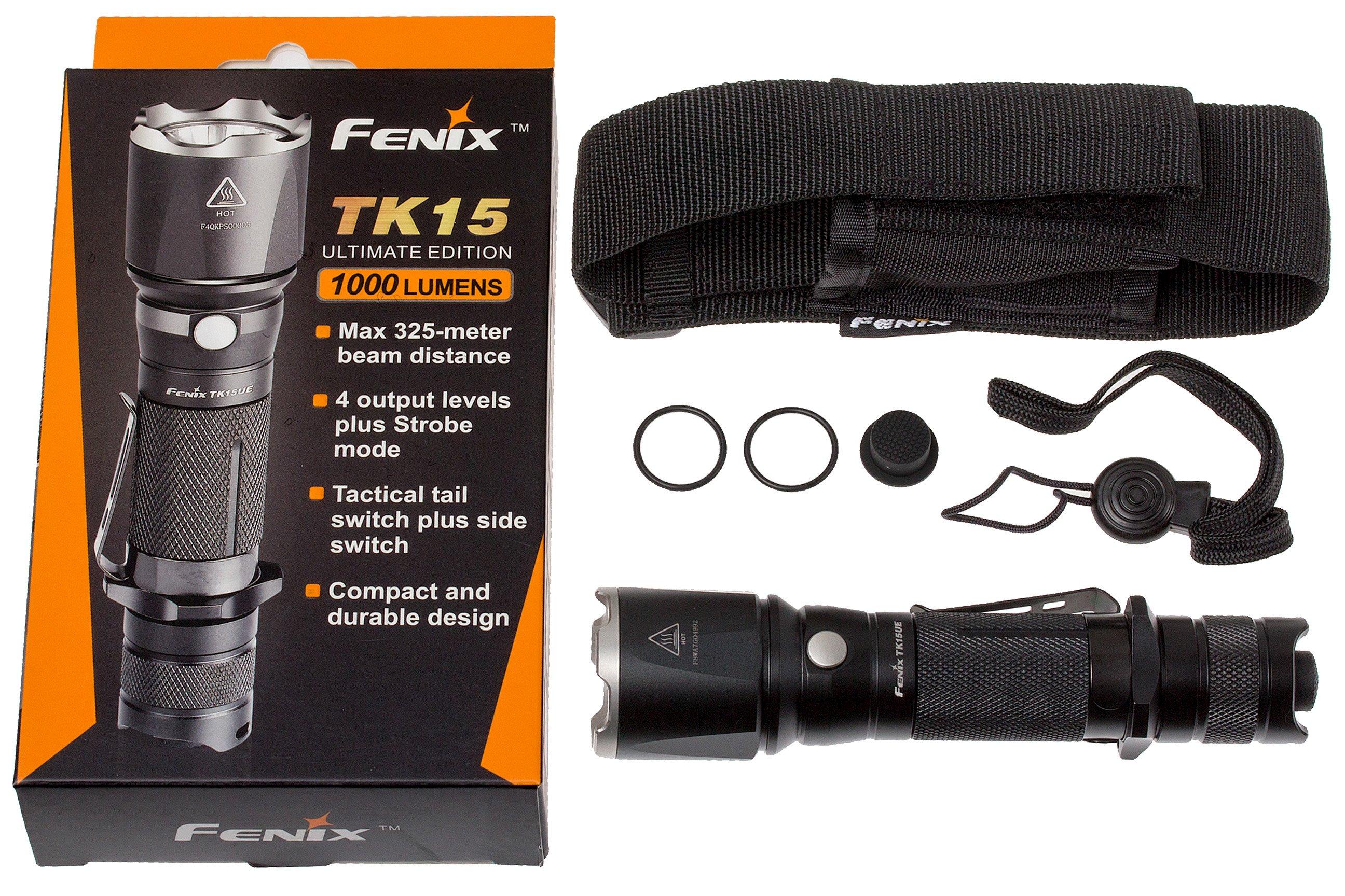 Fenix TK15 Ultimate Edition tactical LED flashlight, 1000 lumens