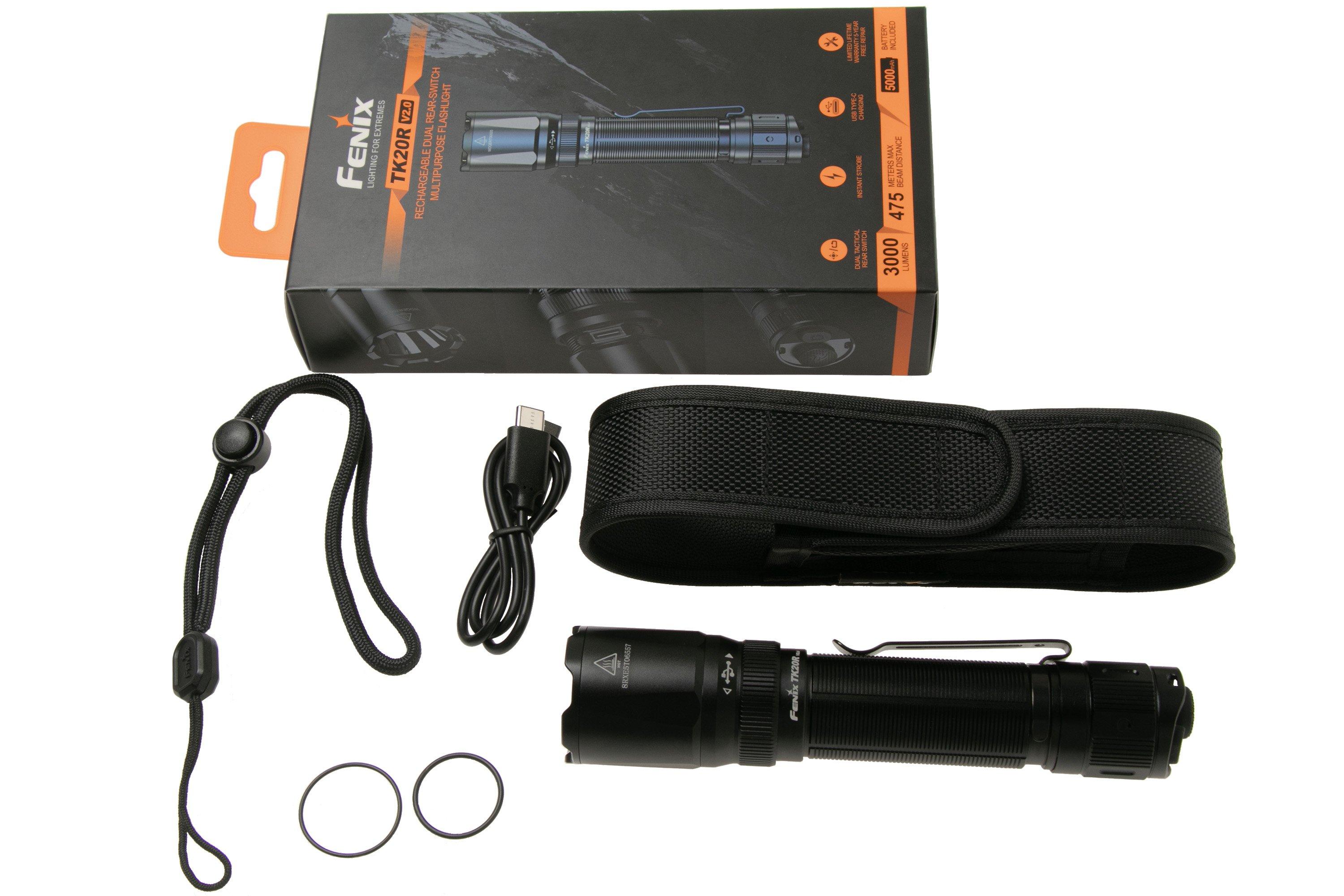 Fenix TK20RV20 - Torcia LED tattica ricaricabile LED/USB IP68 3000