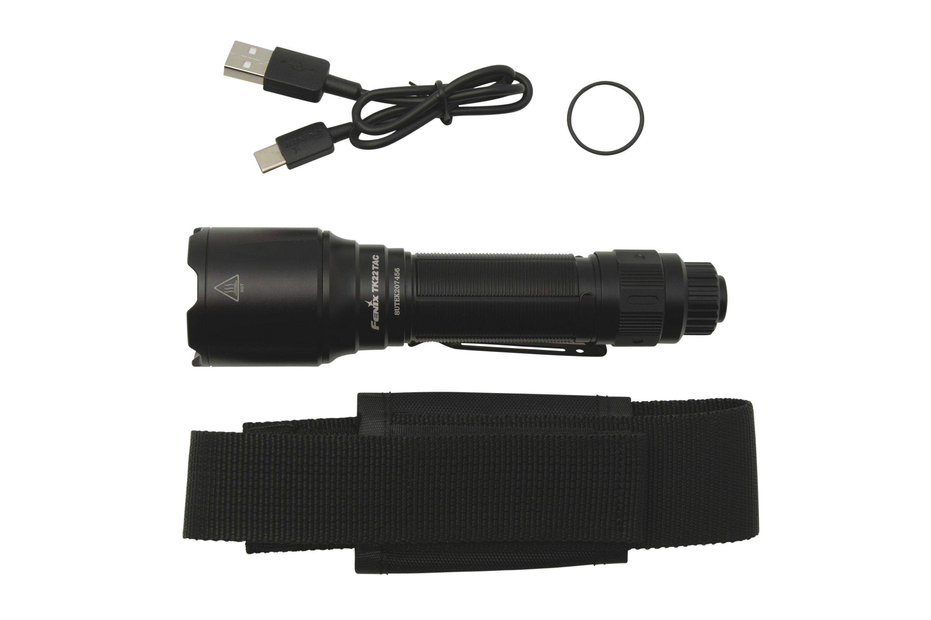 Fenix TK22 TAC, 2800 lumens, tactical flashlight Advantageously