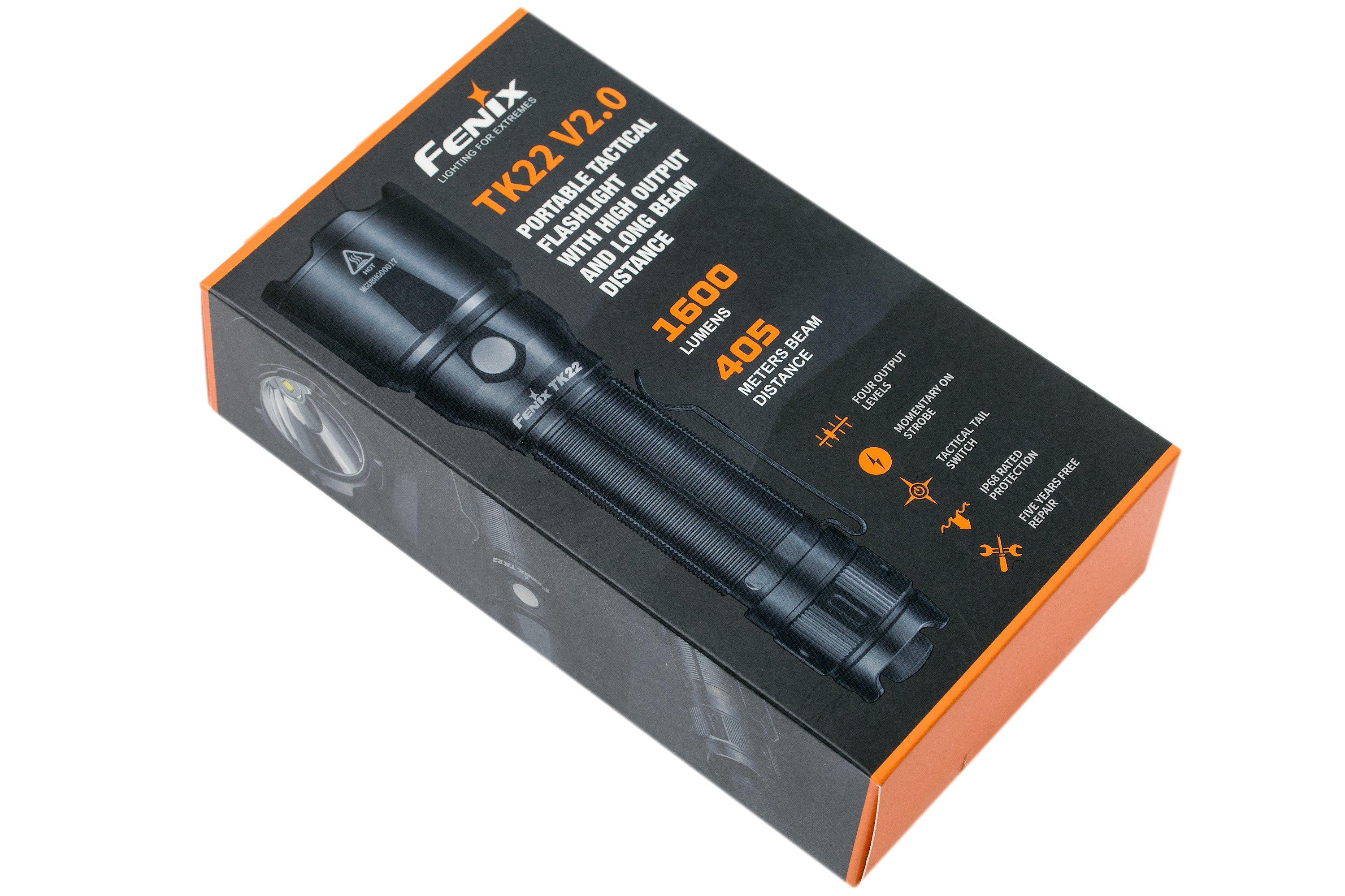 Fenix TK22 V2.0 tactical flashlight, 1600 lumens