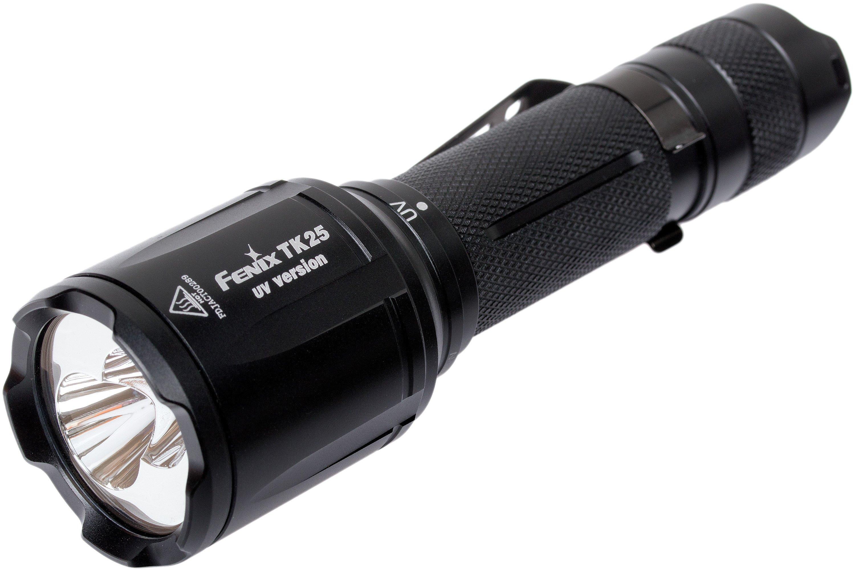 Fenix Tk25 Uv Lampe De Poche Avec Lumiere Achetez A Prix Avantageux Chez Knivesandtools Be 