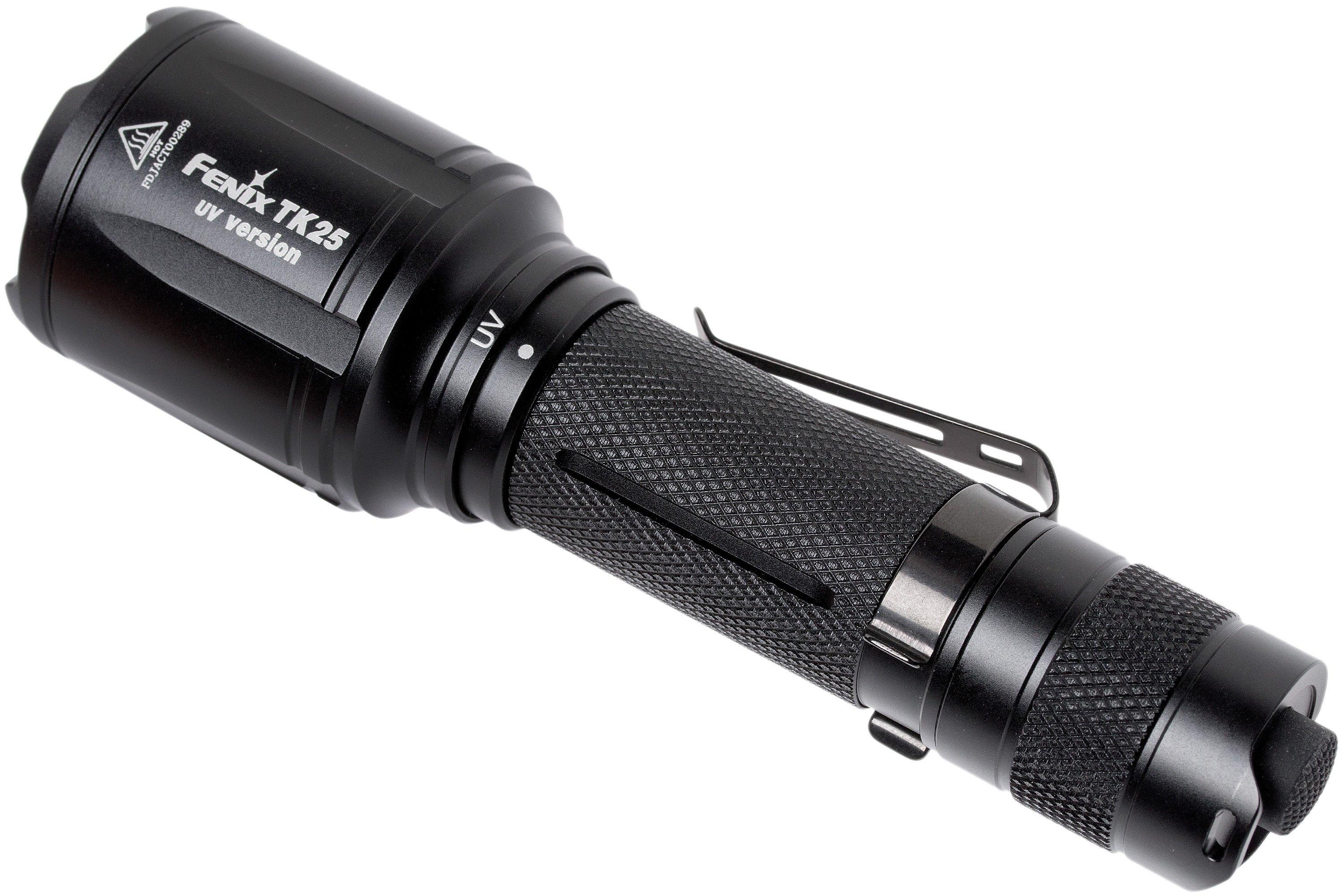 Fenix Tk25 Uv Lampe De Poche Avec Lumiere Achetez A Prix Avantageux Chez Knivesandtools Be 