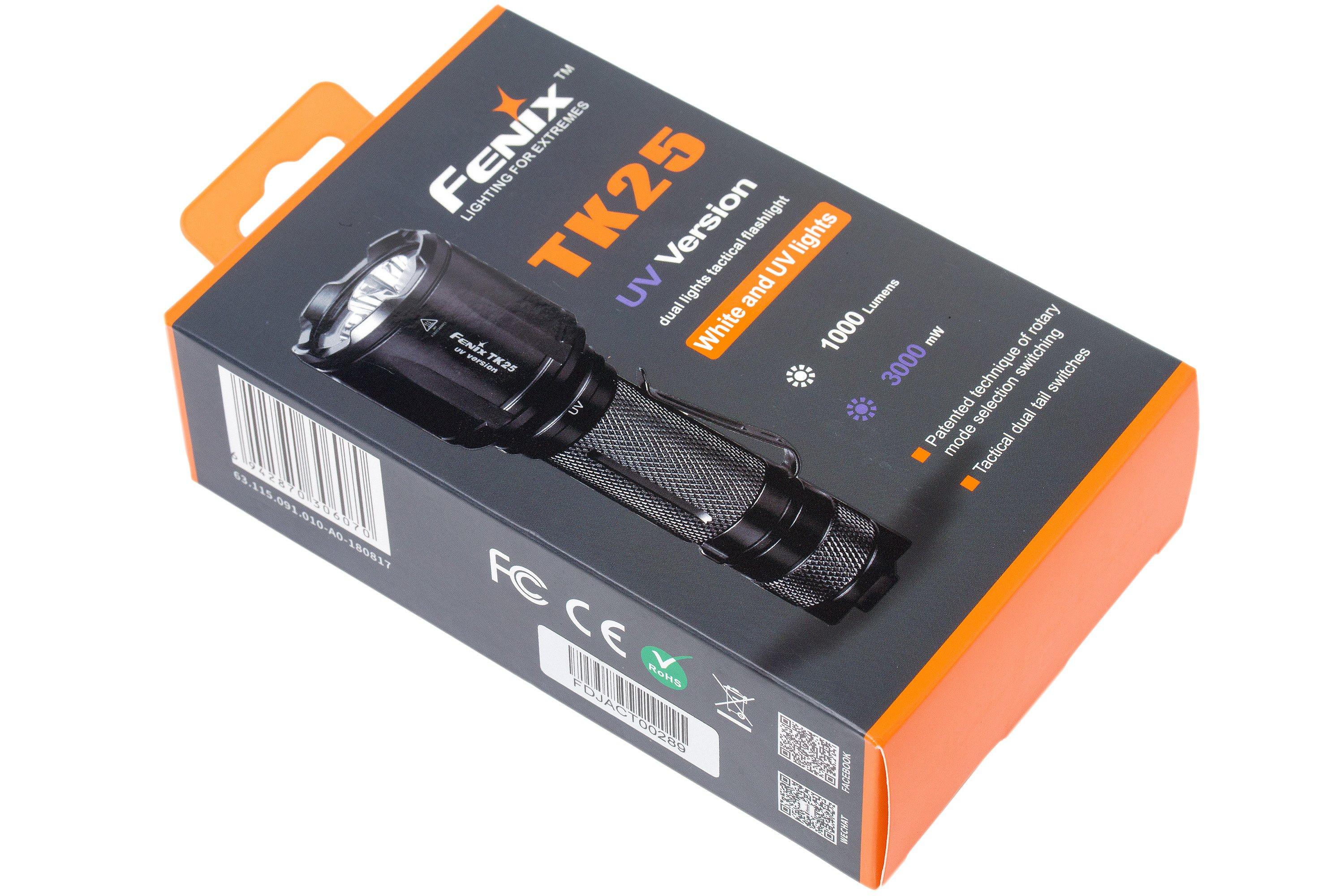 Fenix TK25 UV linterna con luzUV Compras con ventajas en