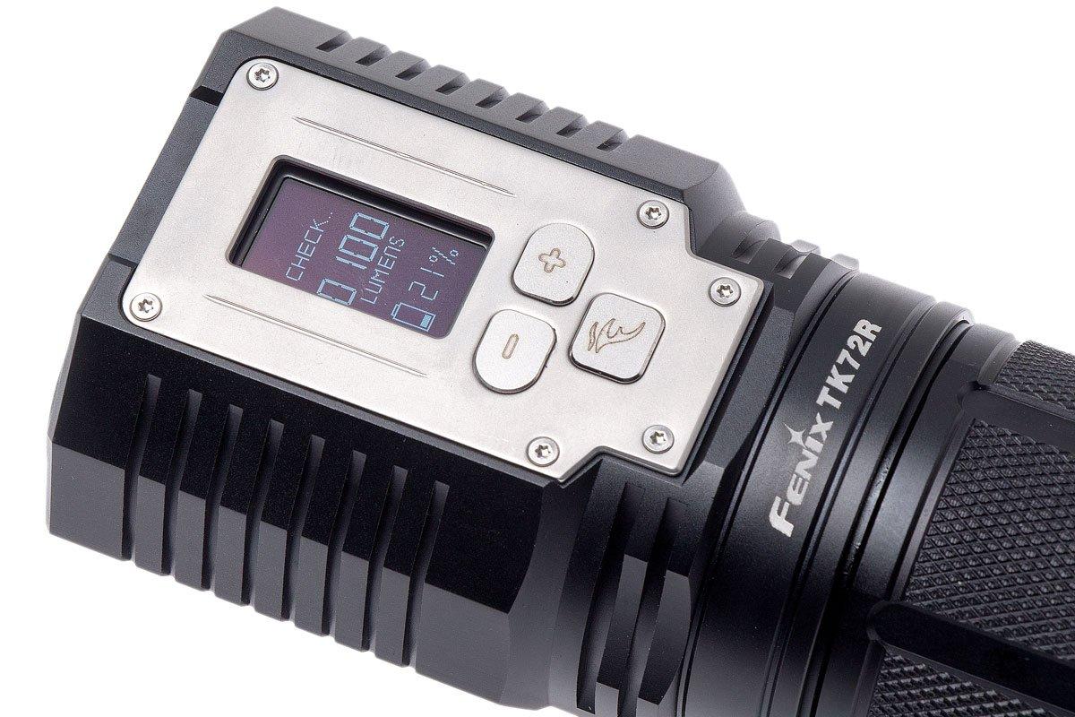 Fenix TK72R rechargeable flashlight with 9000 lumens Advantageously