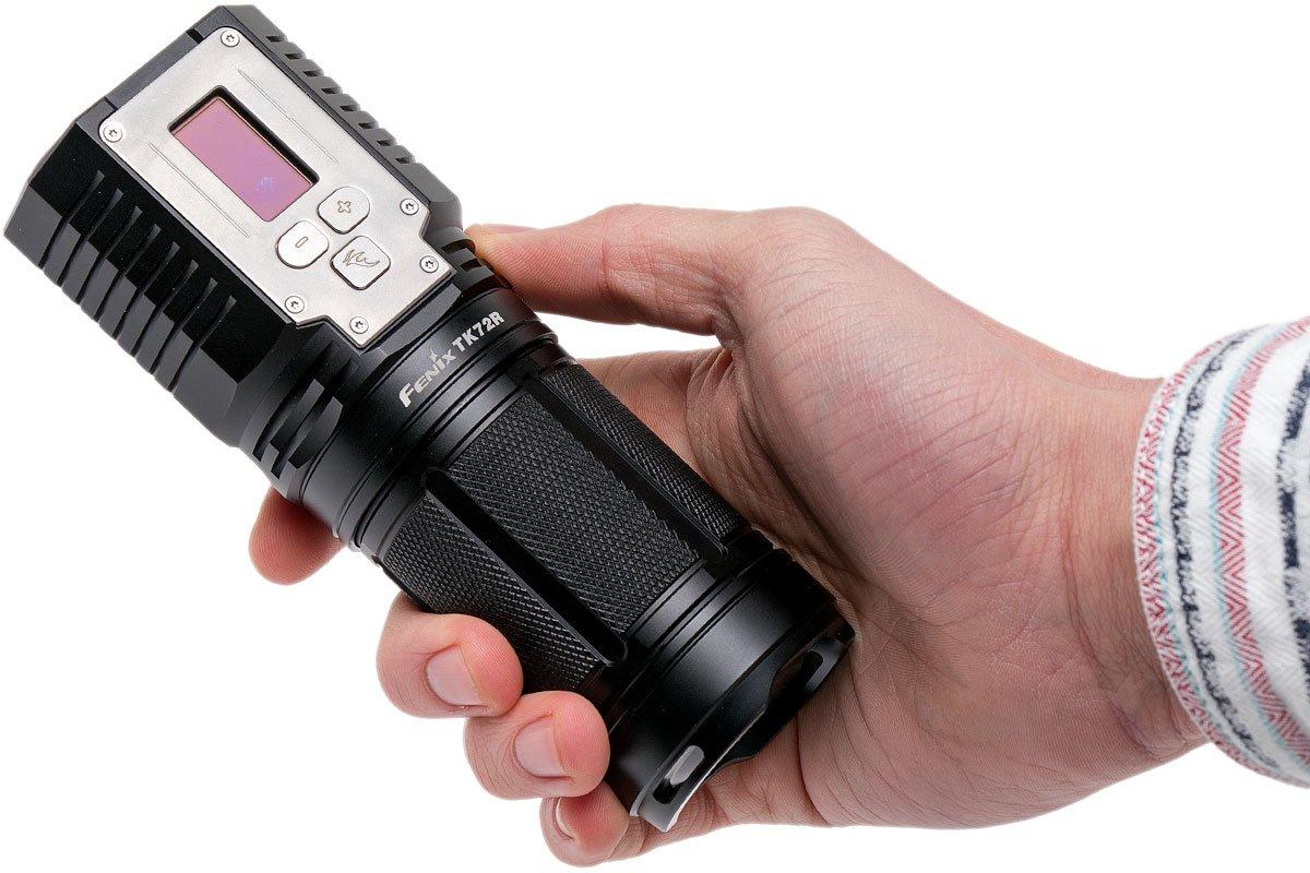 Fenix TK72R rechargeable flashlight with 9000 lumens Advantageously