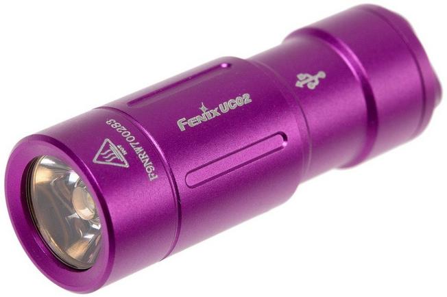 Image for Fenix UC02-P rechargeable LED keychain light, purple
