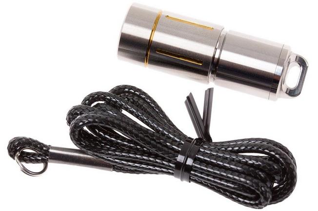 Image for Fenix UC02SS rechargeable LED keychain light, stainless Gold