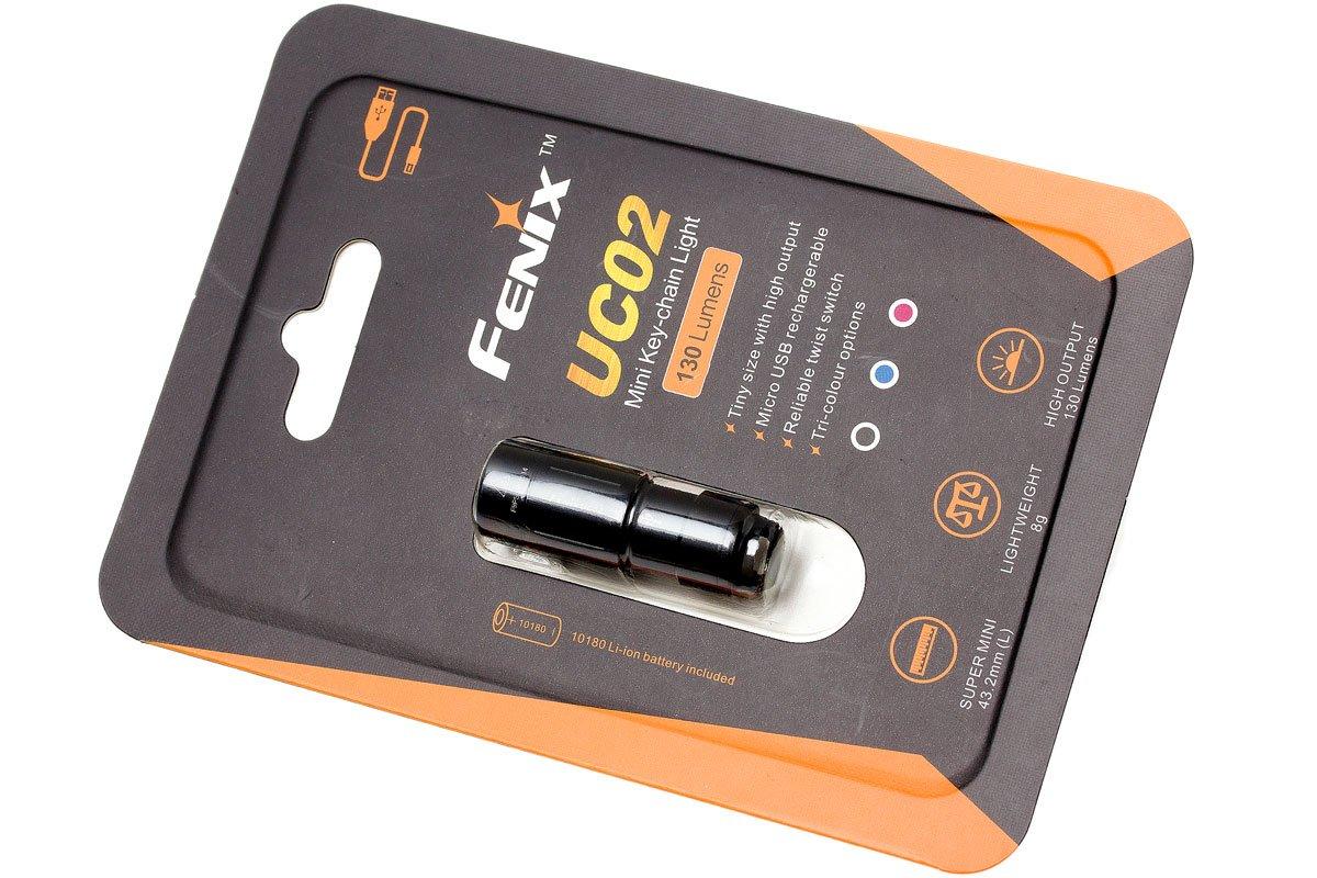 Fenix UC02 aufladbare LED Schlüsselbundlampe, schwarz | Günstiger ...