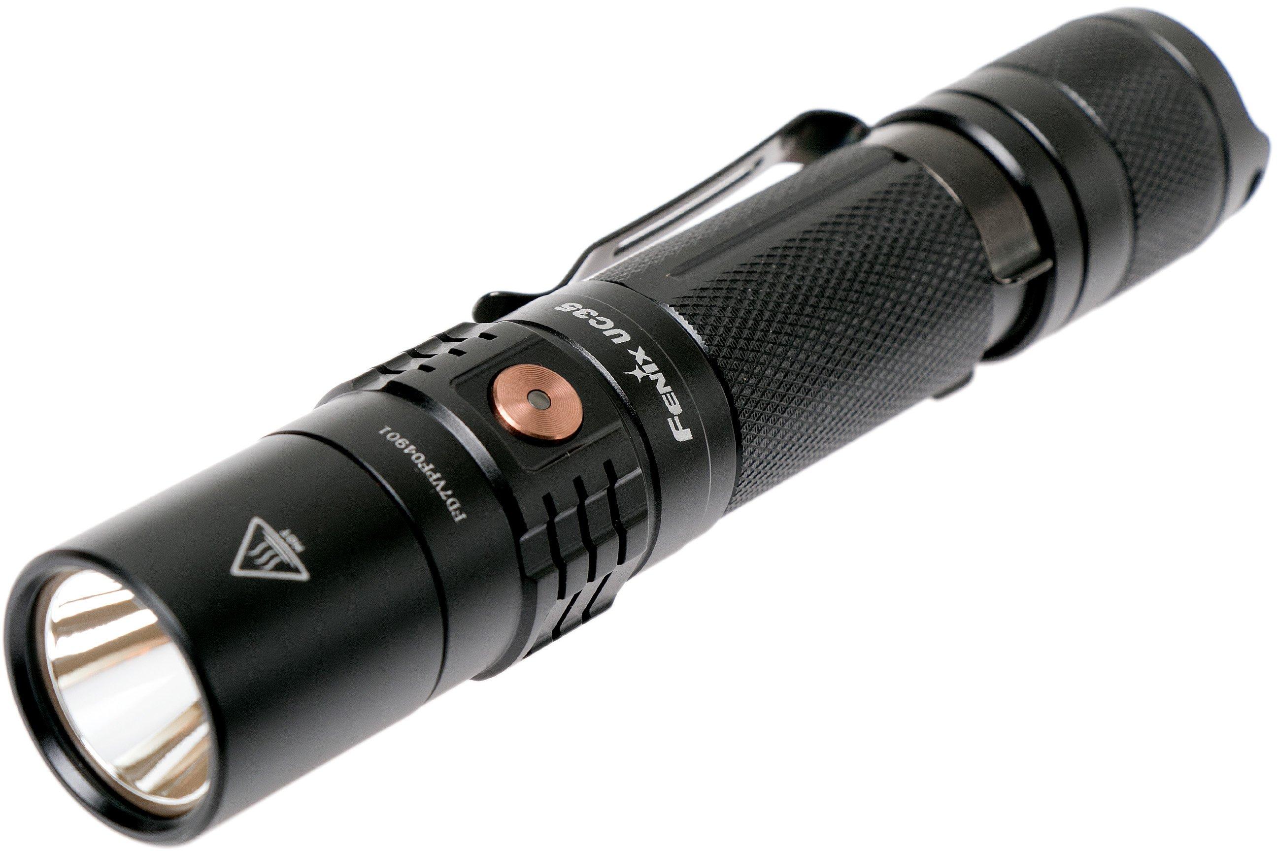 Lampe torche FENIX UC35 V2.0 rechargeable 1000 lumens - Armurerie Pisteurs