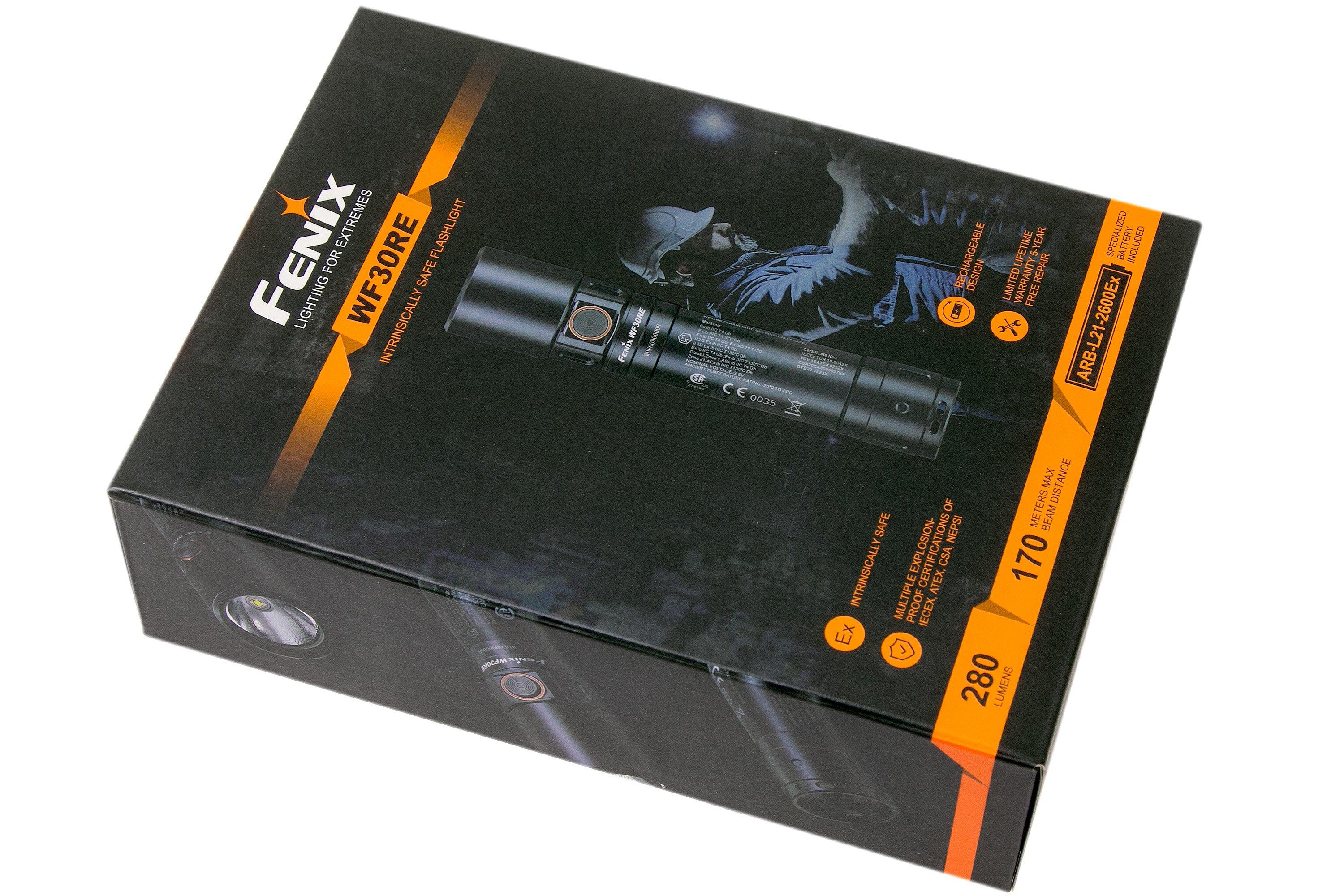 Fenix WF30RE, rechargeable flashlight for industry
