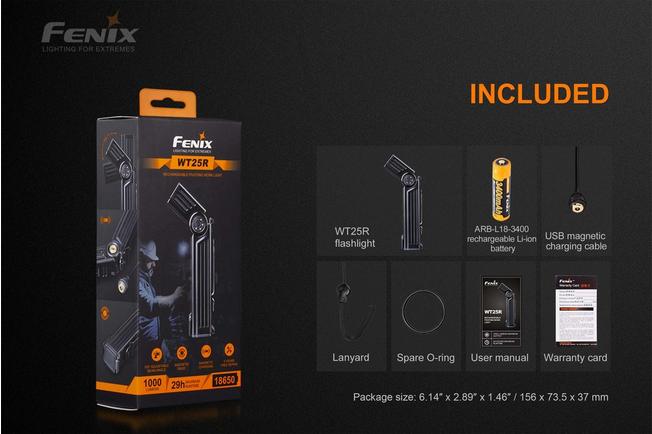 Image for Fenix WT25R rechargeable flashlight, 1000 lumens