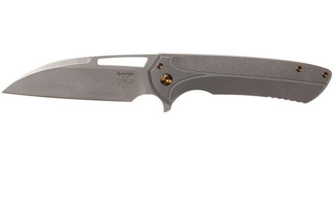 Image for Ferrum Forge Masterblaster Flying V Gray pocket knife, Les George design
