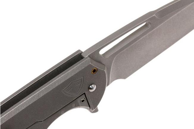 Image for Ferrum Forge Masterblaster Flying V Gray pocket knife, Les George design