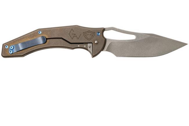 Image for Ferrum Forge Spinner, Bronze Atlantian Plates, Gavko design non-flipper