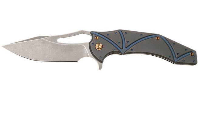 Image for Ferrum Forge Spinner, Blue Atlantian Plates, Gavko design flipper