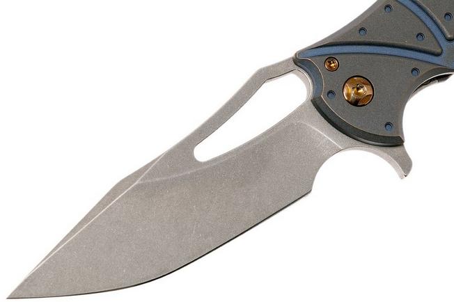 Image for Ferrum Forge Spinner, Blue Atlantian Plates, Gavko design flipper