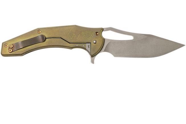 Image for Ferrum Forge Spinner, Gold-coloured Atlantian Plates, Gavko design flipper