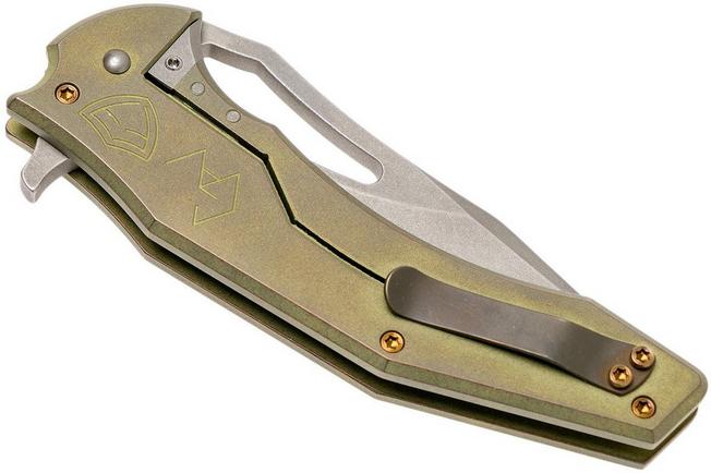 Image for Ferrum Forge Spinner, Gold-coloured Atlantian Plates, Gavko design flipper