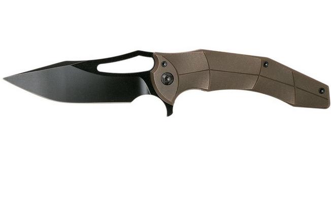 Image for Ferrum Forge Spinner, Bronze Facets, Black Blade, Gavko design flipper
