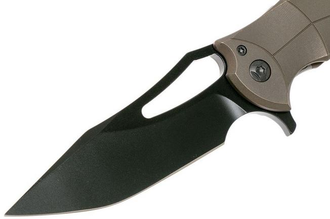 Image for Ferrum Forge Spinner, Bronze Facets, Black Blade, Gavko design flipper