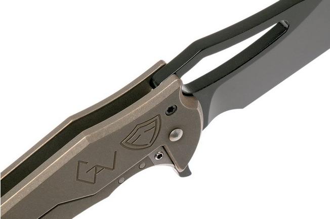 Image for Ferrum Forge Spinner, Bronze Facets, Black Blade, Gavko design flipper