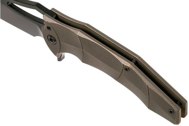 Image for Ferrum Forge Spinner, Bronze Facets, Black Blade, Gavko design flipper