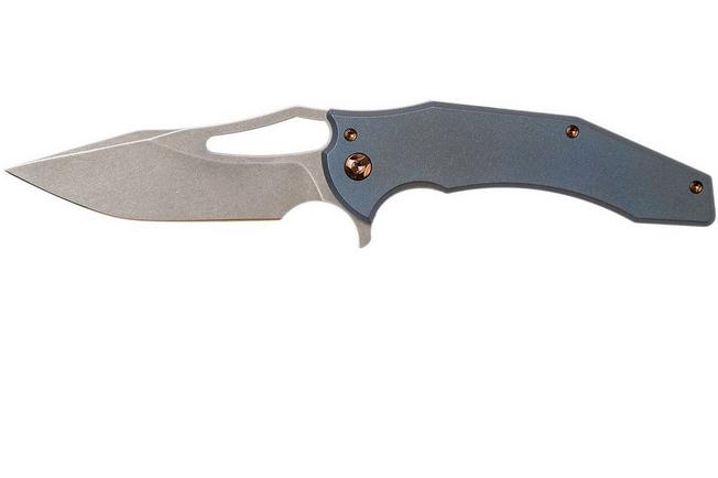 Image for Ferrum Forge Spinner, Blue Slab Plates, Gavko design flipper