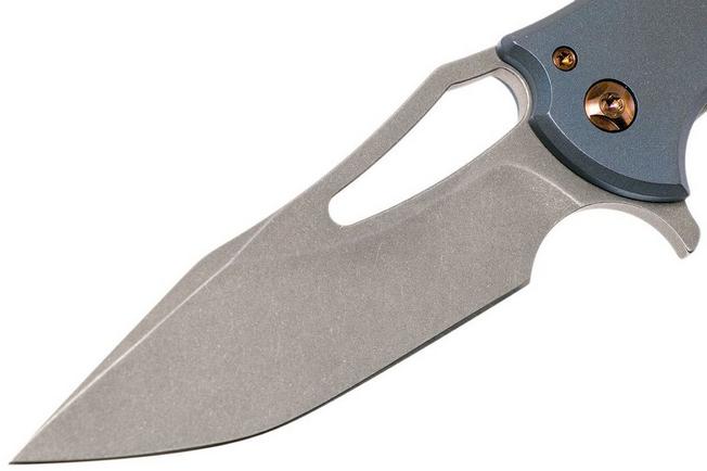 Image for Ferrum Forge Spinner, Blue Slab Plates, Gavko design flipper
