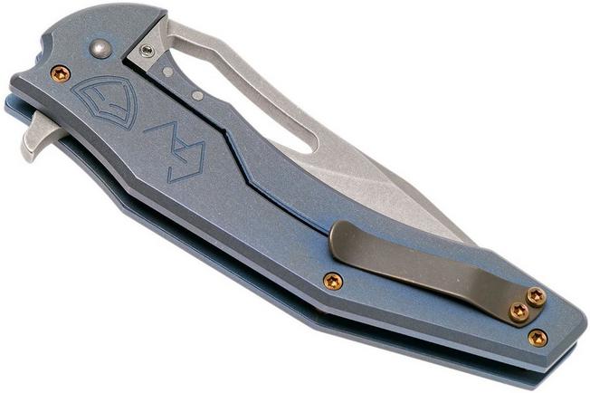 Image for Ferrum Forge Spinner, Blue Slab Plates, Gavko design flipper