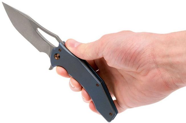 Image for Ferrum Forge Spinner, Blue Slab Plates, Gavko design flipper