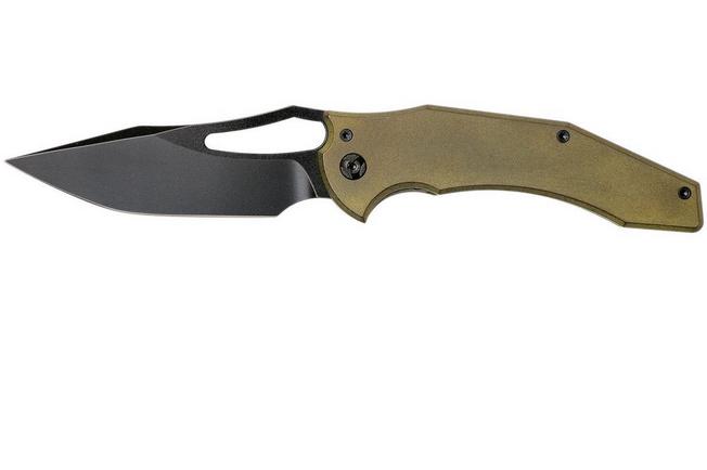 Image for Ferrum Forge Spinner, Gold-coloured Slab Plates, Black Blade, Gavko design