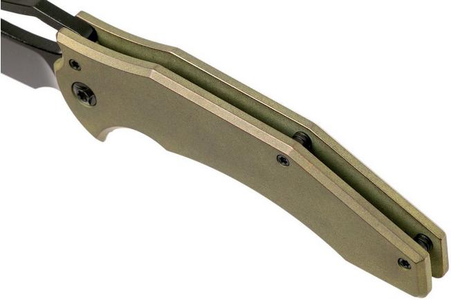 Image for Ferrum Forge Spinner, Gold-coloured Slab Plates, Black Blade, Gavko design