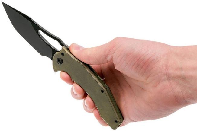 Image for Ferrum Forge Spinner, Gold-coloured Slab Plates, Black Blade, Gavko design